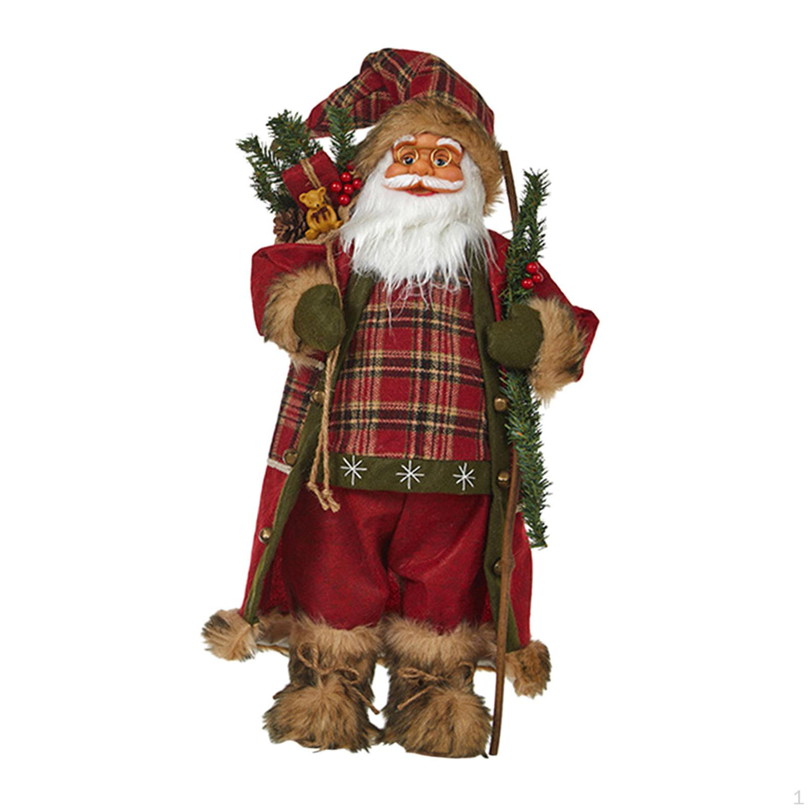 

Кукла Санта-Клауса, стоящая фигурка, праздничная статуя, фигурка для помещения 30cm