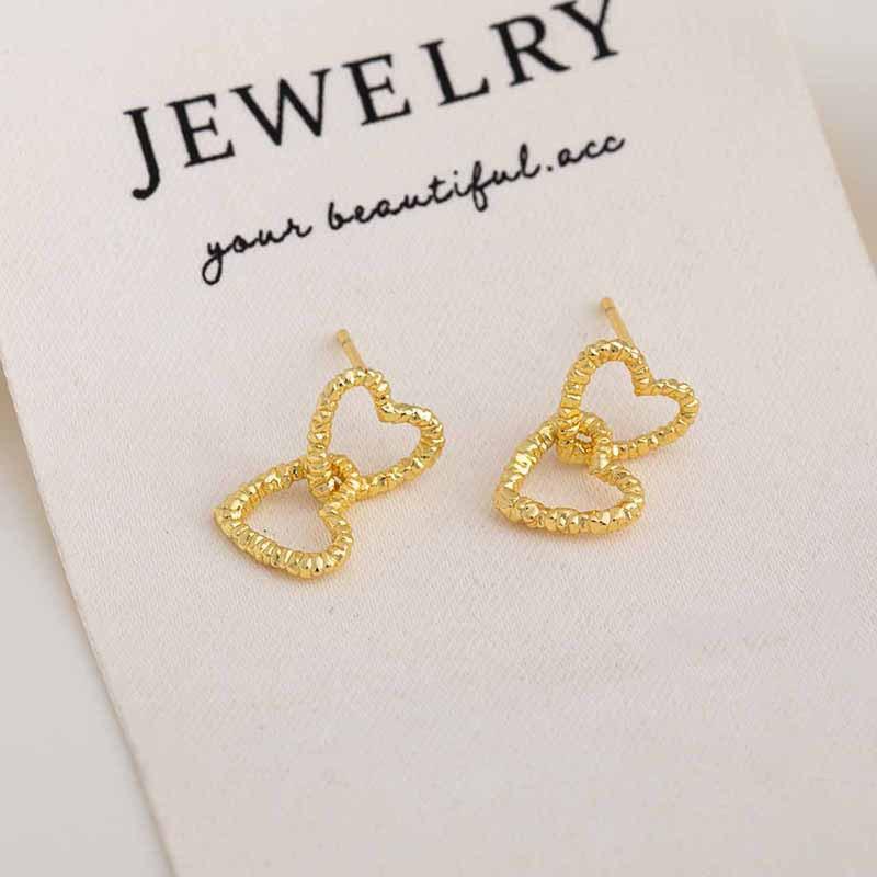Korean Style Geometric Circle Earrings: Elegant, Versatile Ear Jewelry for Women and Students