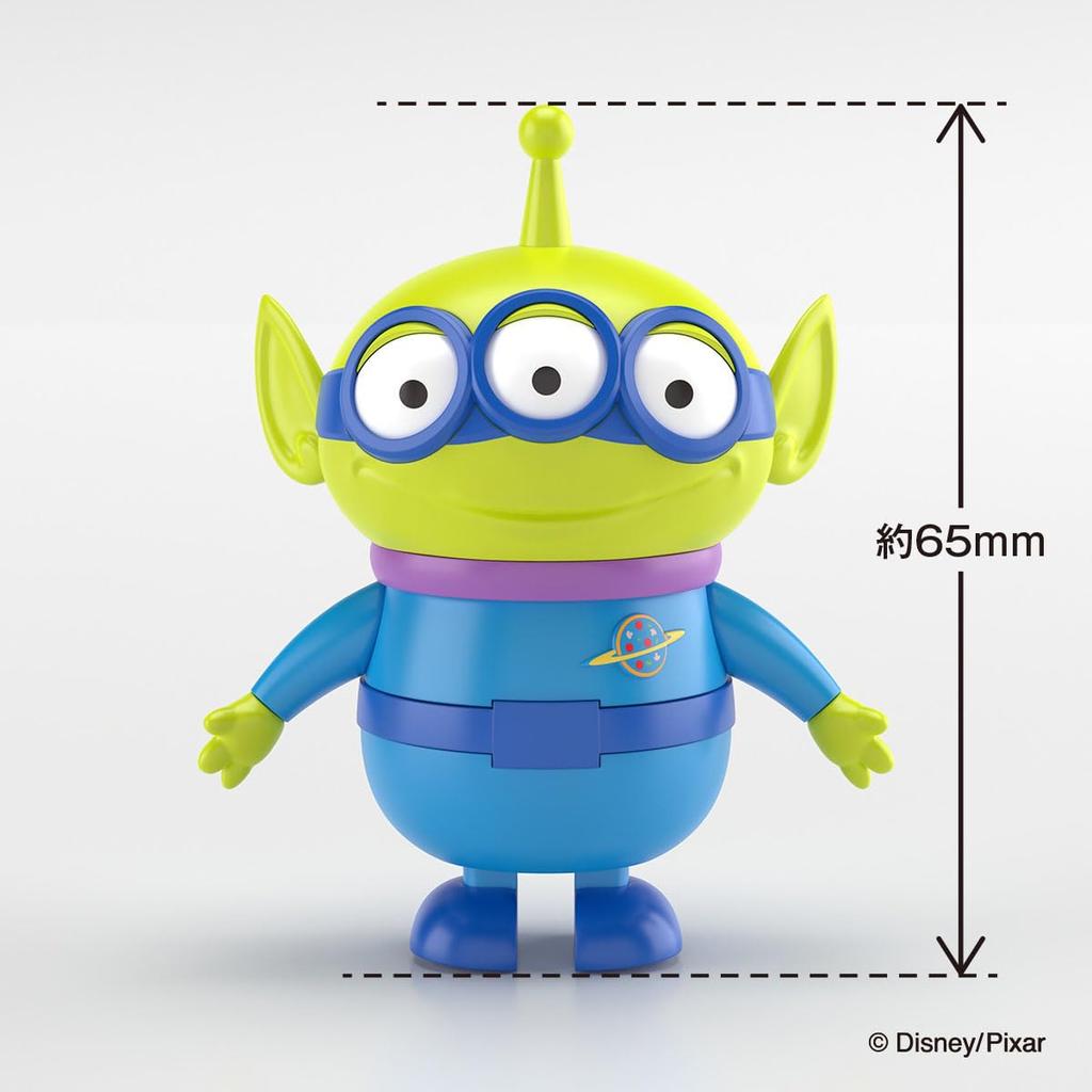 Aoshima Bunka Kyozai Rakupla Tocotoko No. DP-05 Toy Story Alien Rocket Pre-Colored Plastic Model