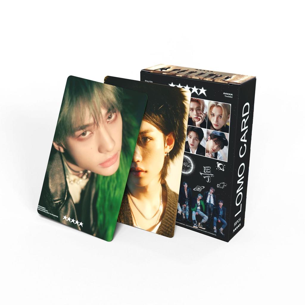 Straykids 55Pcs Lomo Card New Album Small Card 5-Star Huang Xuanchen Peripheral Collection Card Lomo Small Card