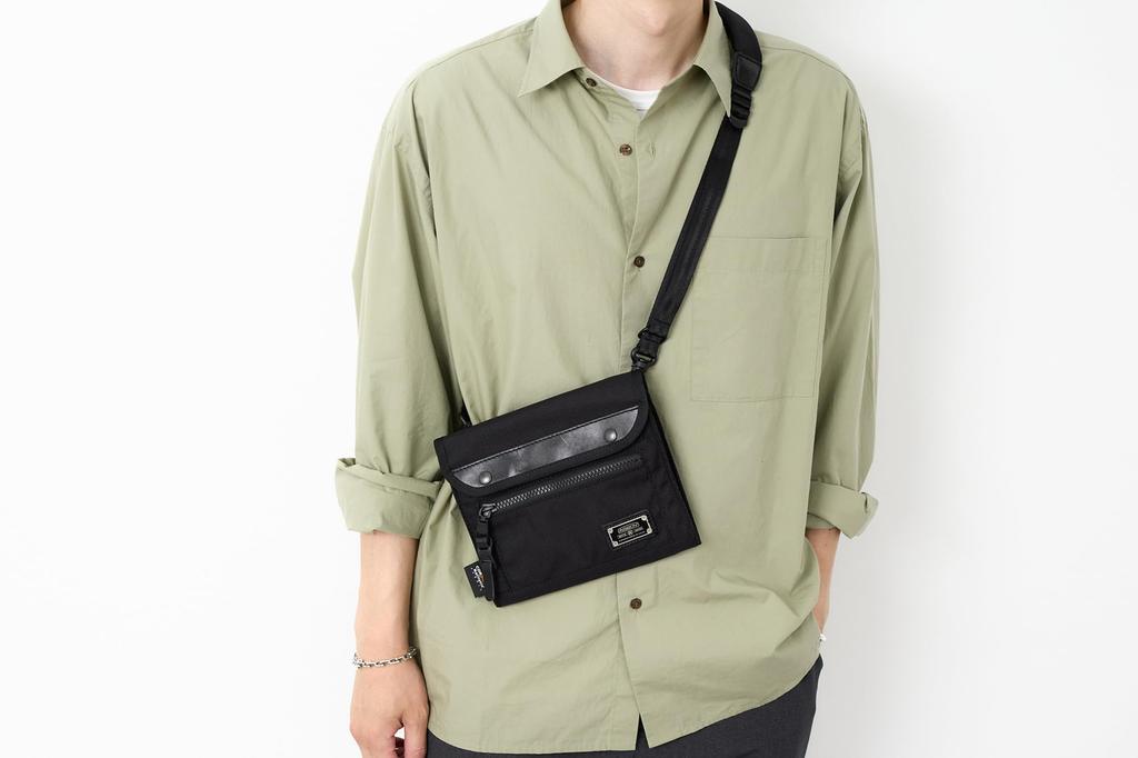 ASSOB Ballistic Nylon Wallet Shoulder Bag, Black (ASV-61324-BK)