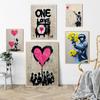 Graffiti Pink Love Wall Poster Children's Canvas Painting Wall Art Printing Picture Modern Living Room Home Decoration Mural