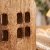 Wooden Cottage Style Home Decor Small Wooden House Desktop Ornament Rustic Living Room Decoration for Tabletop Display