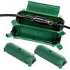 Compact Black Waterproof Junction Box with Upgraded Claws and Mounting Hole for Safe Power Extension