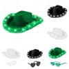 Cowboy Hat With Light And Glasses For Cosplay And Party Events