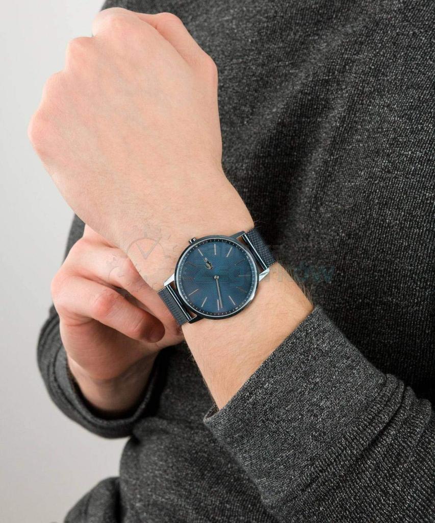 LACOSTE Watch 2011057 41mm blue dial mesh strap