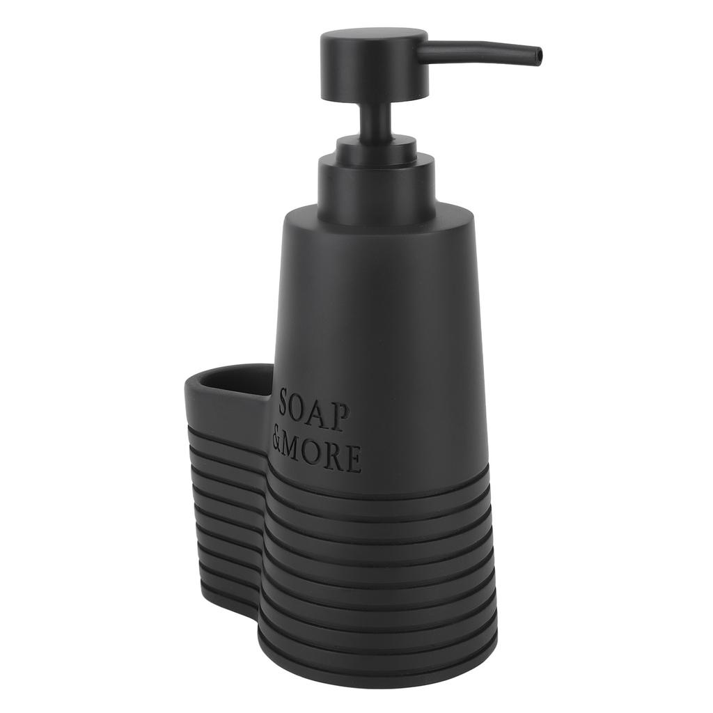 Dish Soap Dispenser Stainless Steel Washing Up Liquid Dispenser with Cleaning Brush for Kitchen