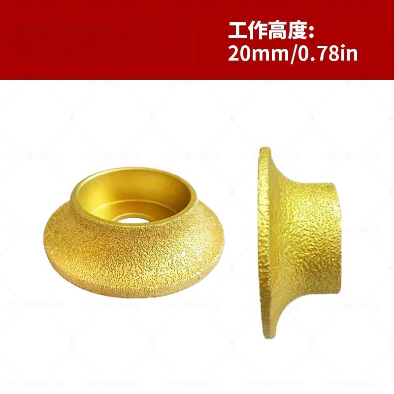Brazed Diamond French Edge Grinding Wheel for Marble Granite Ceramic Tile