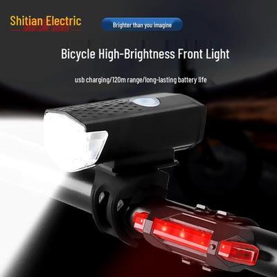 Luce Anteriore Super Luminosa Ricaricabile USB per Ciclismo Notturno su Mountain Bike