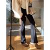 Black Slim-Fit Flared Casual Pants for Women, Spring/Summer 2026 New High-Waisted Stretchy Slim-Fit Bootcut Pants