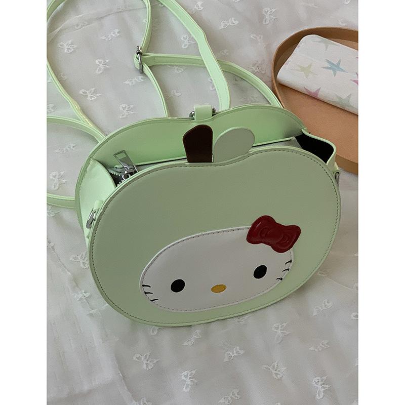 Cute cartoon red apple casual small backpack bag women 2025 new fashion backpack versatile shoulder messenger bag