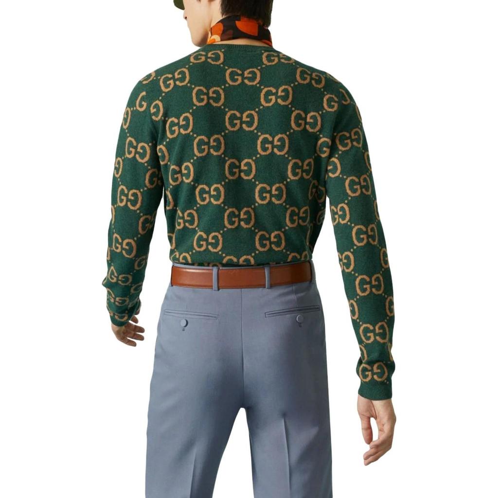 GUCCI Gg Monogram Crewneck Knitted Jumper 692900-XKCC5-3235