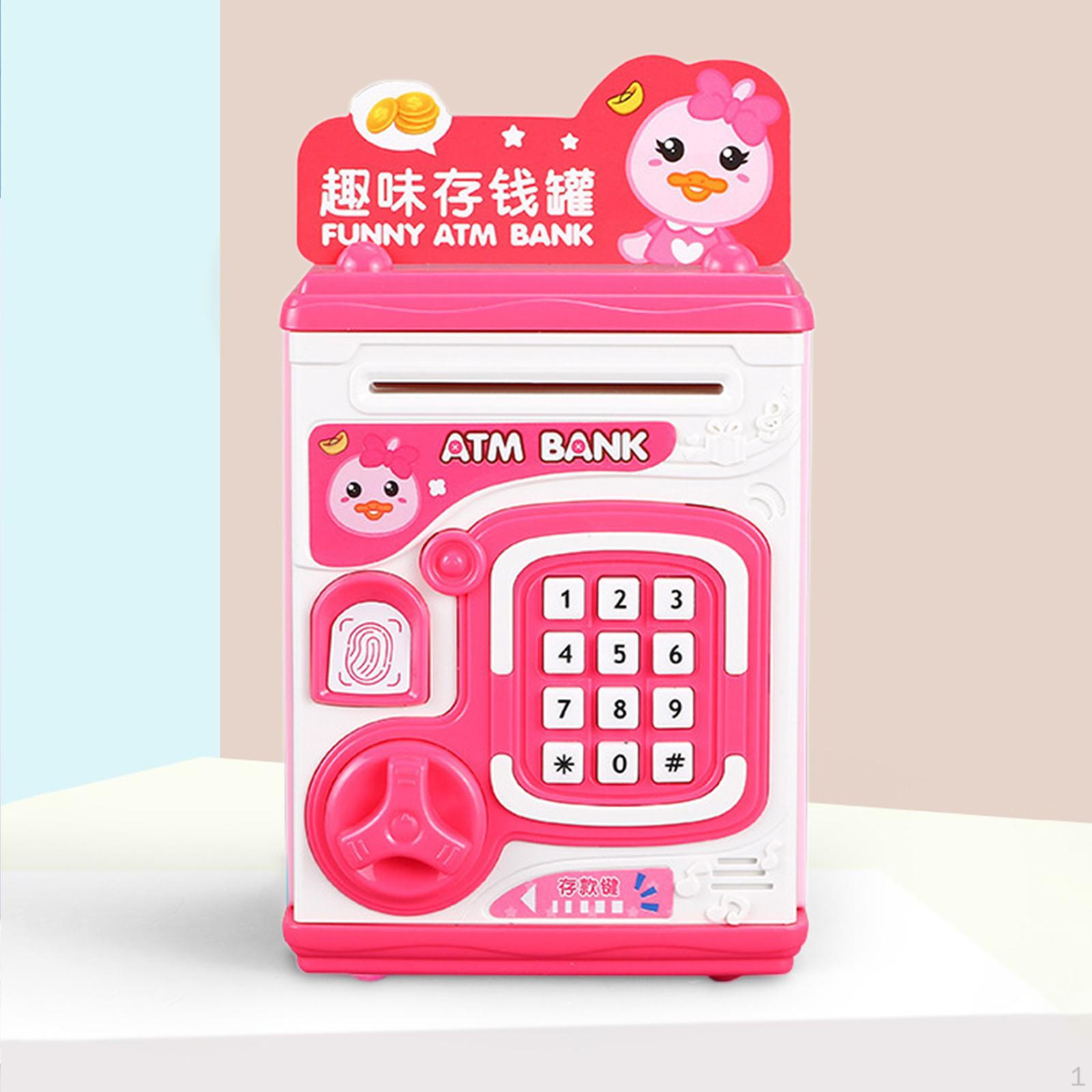 

Электронная копилка, автоматическая коробка для экономии денег, для детей, мальчиков и девочек, 3, 4, 5, 6 лет и старше красный