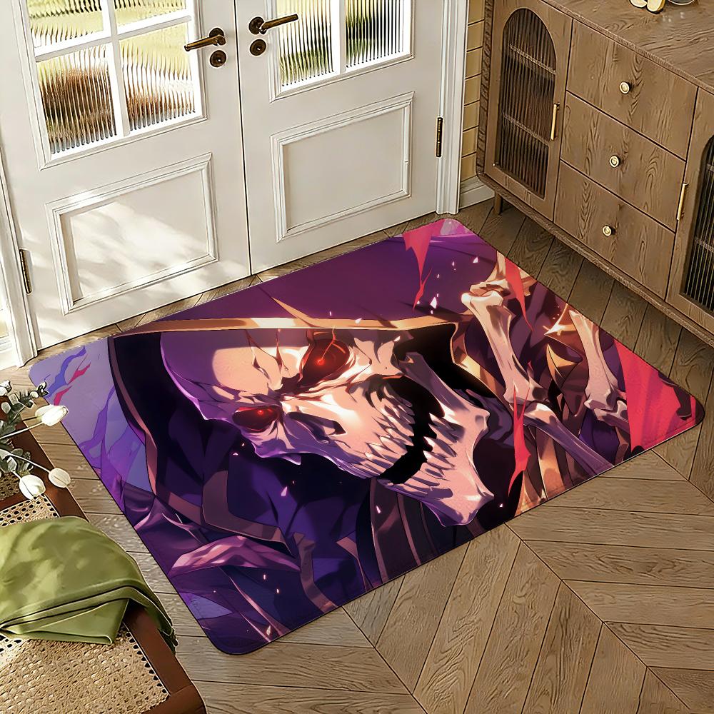 Anime O-Overlords A-Albedo Floor Mat Soft Thickened Absorbent Non-Slip Bedroom Living Room Door Mat Home Decor Flannel Rugs