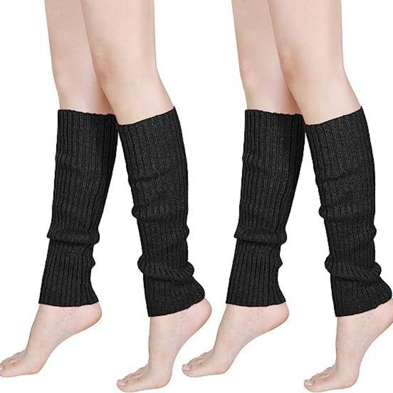 Adult Hot Selling Wool Knitted Leg Warmers 1980s Retro Party Costume Accessories Cozy Vintage Bold Fun Look