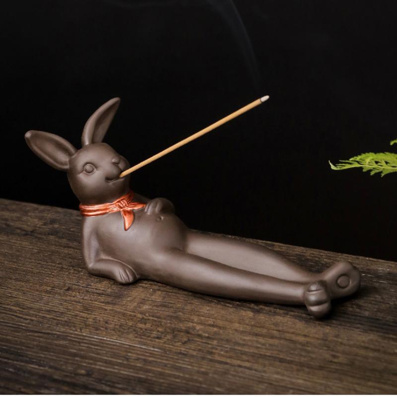 Frog Incense Stick Holder Ceramic Insence Burner Ash Catcher Incense Nice Stand Frog Ornament for Aromatherapy Yoga for Home