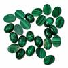Natural Malachite Oval Cabochon Lot | Green Banded Gemstone Cabochons | Polished Loose Stones for Jewelry Making