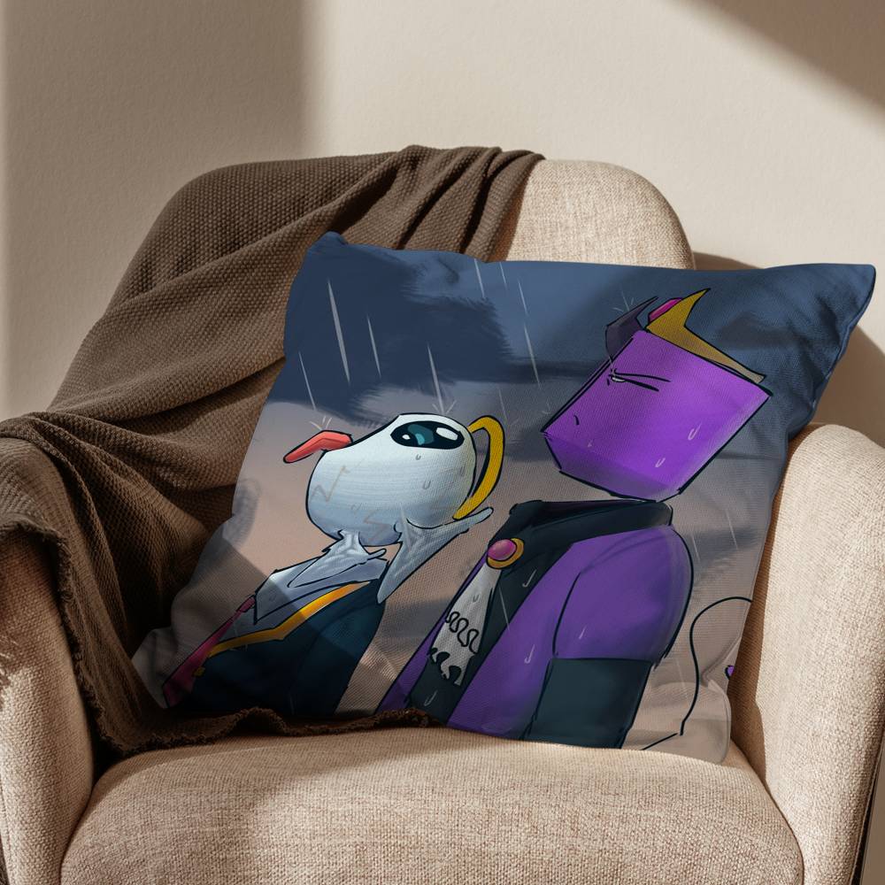 Gioco Wemmbu Tassa Duo Eggchan Federa Divano Soggiorno Camera da Letto Testiera Schienale Cuscino Cuscino Quadrato Ora del Riposo