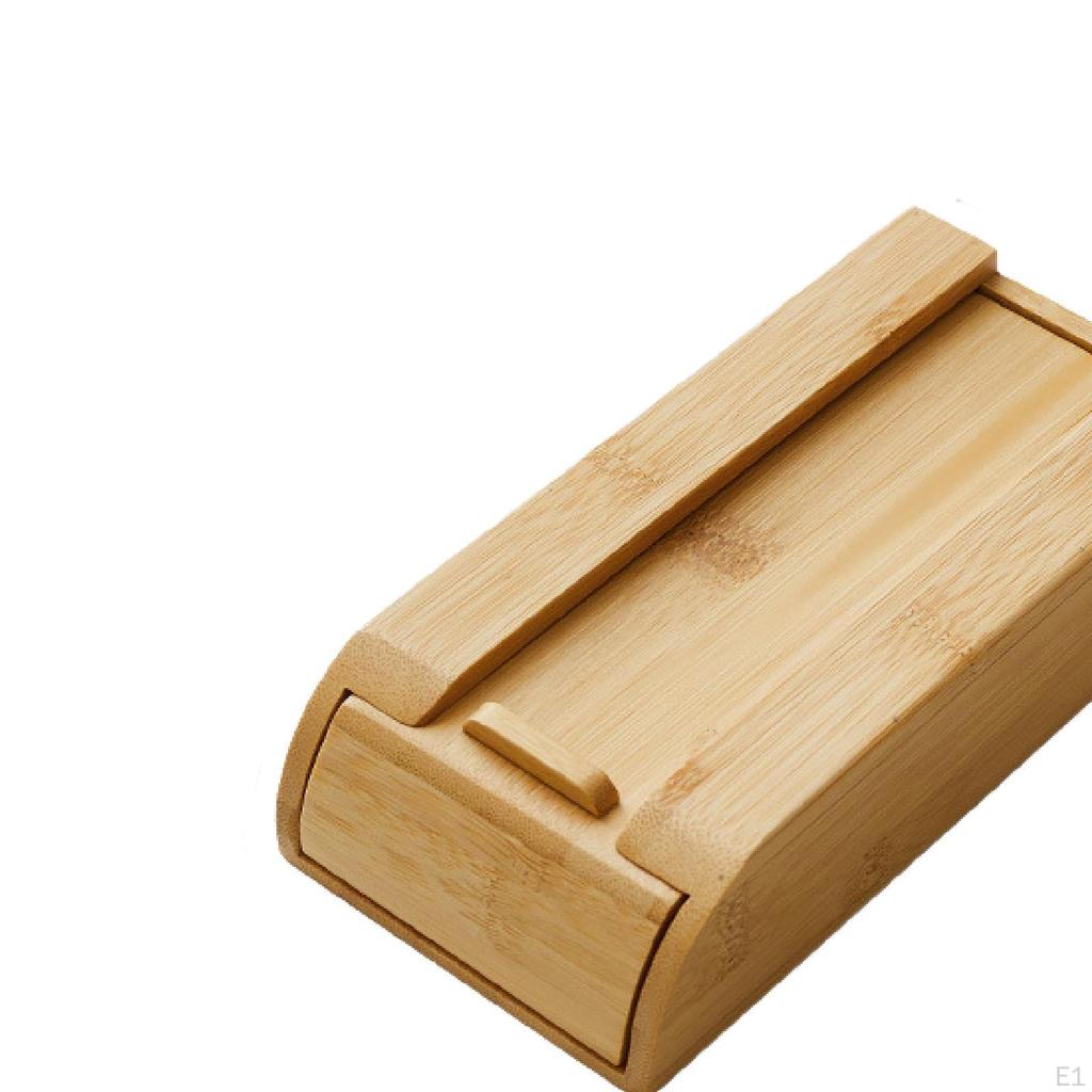 Drawer Organizer Box, Invisible Sliding Wooden for Desk Accessories.
