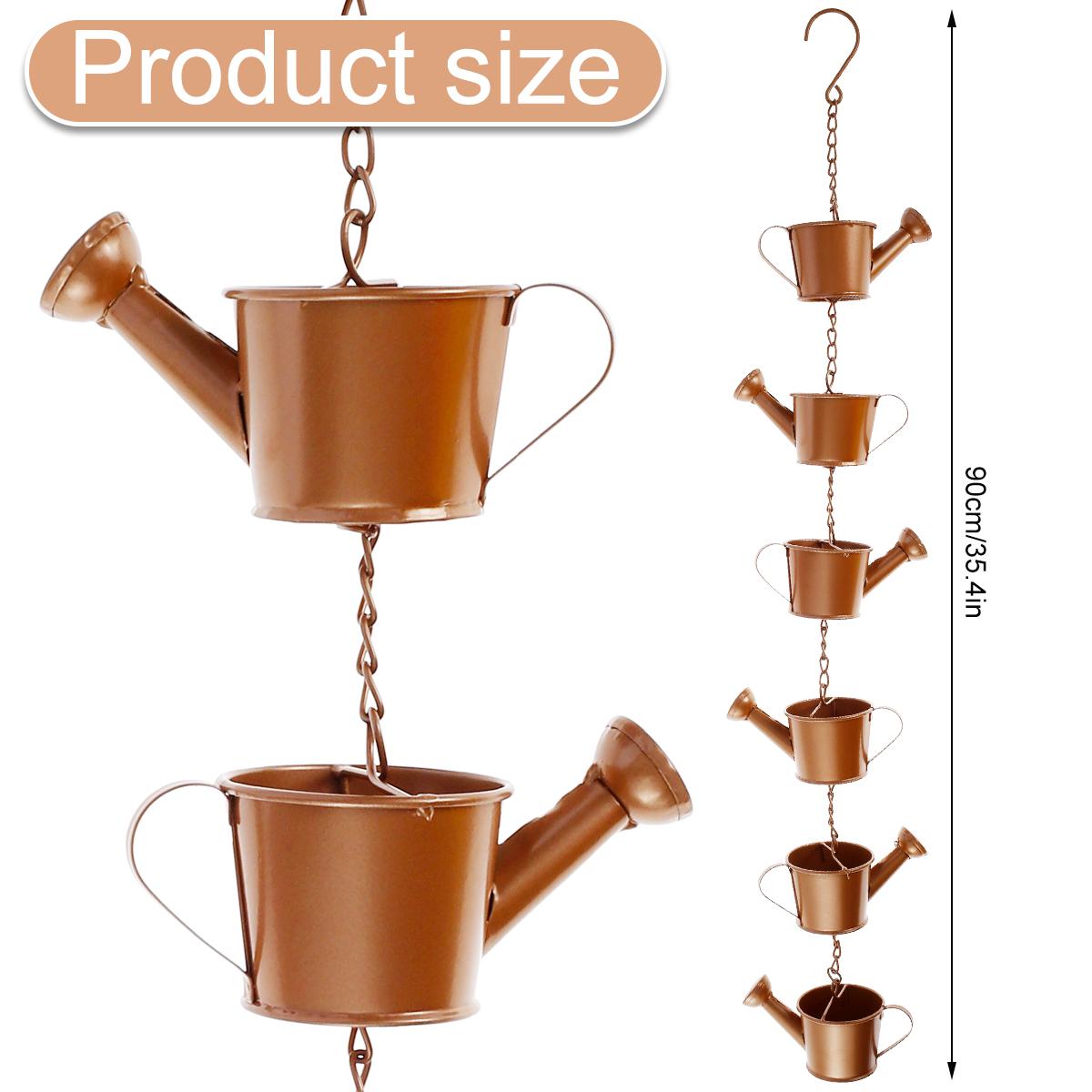 

240 см металлическая дождевая цепь подвесная птица/чайник декоративный дождеуловитель для дома на открытом воздухе садовый желоб крыша водосточная труба инструмент новый