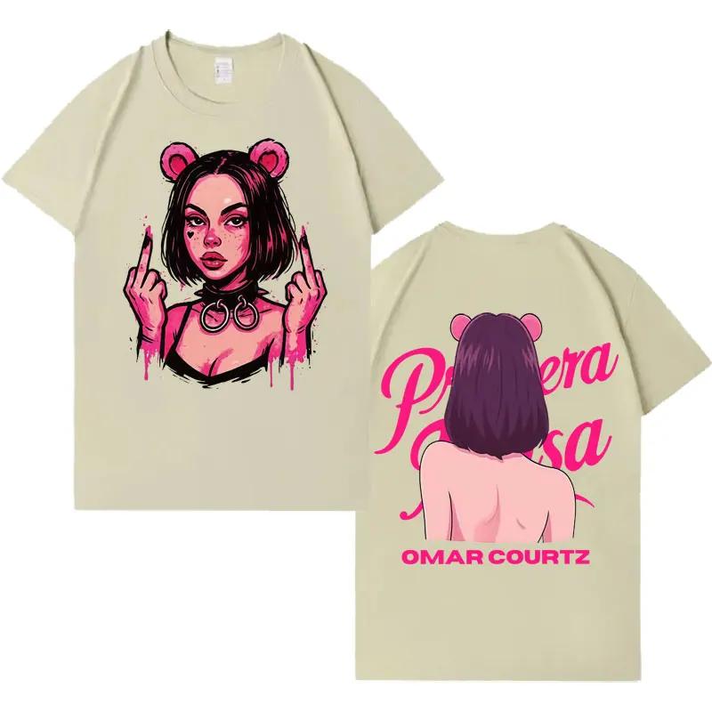 

Rapper Omar Courtz Manga Trendy Hot Sale T-shirts Men Women Aesthetic T Shirt Cotton High Quality Oversized Short Sleeve T-shirt 4XL