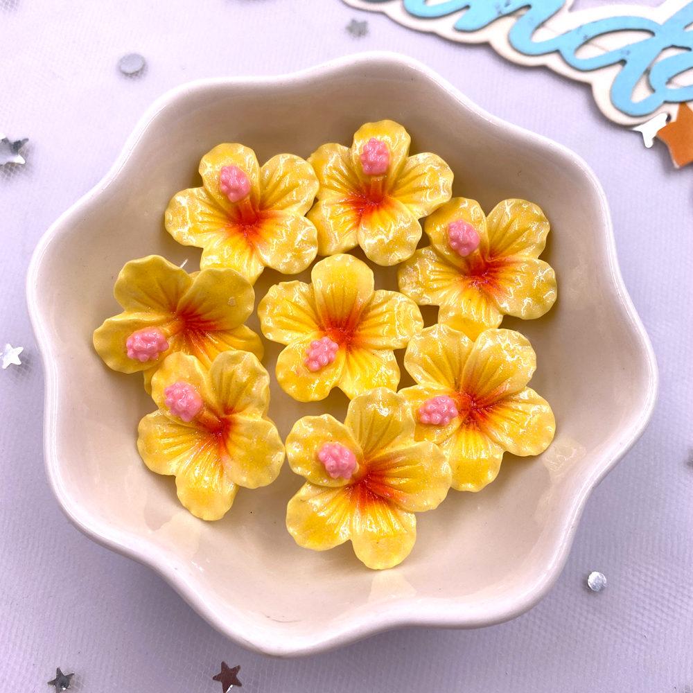 

20 шт. смолы Kawaii 3D красочные окрашенные персиковые цветы плоские задние цветы камни скрапбукинг фигурки DIY бант декор аксессуары ремесла