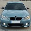 For BMW 5 Series E60 E61 2004-2010 High Quality ABS Single Line & Double Lines LED Kidney Grille Front Racing Grills Gloss Black