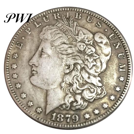 Simulazione Falso Dollaro Morgan Moneta Commemorativa Anello Soffiante Collezione Regalo