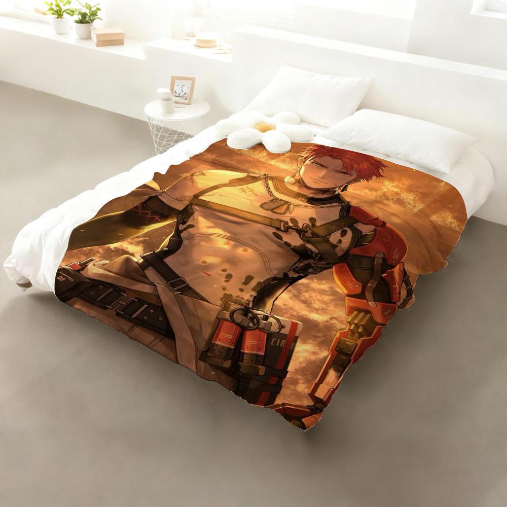 Game Punishing Gray Raven Throw Flannel Throw Blanket: Soft Kid-Friendly Warm Anti-Static All Season Washable Couch Bed Home 75x90cm