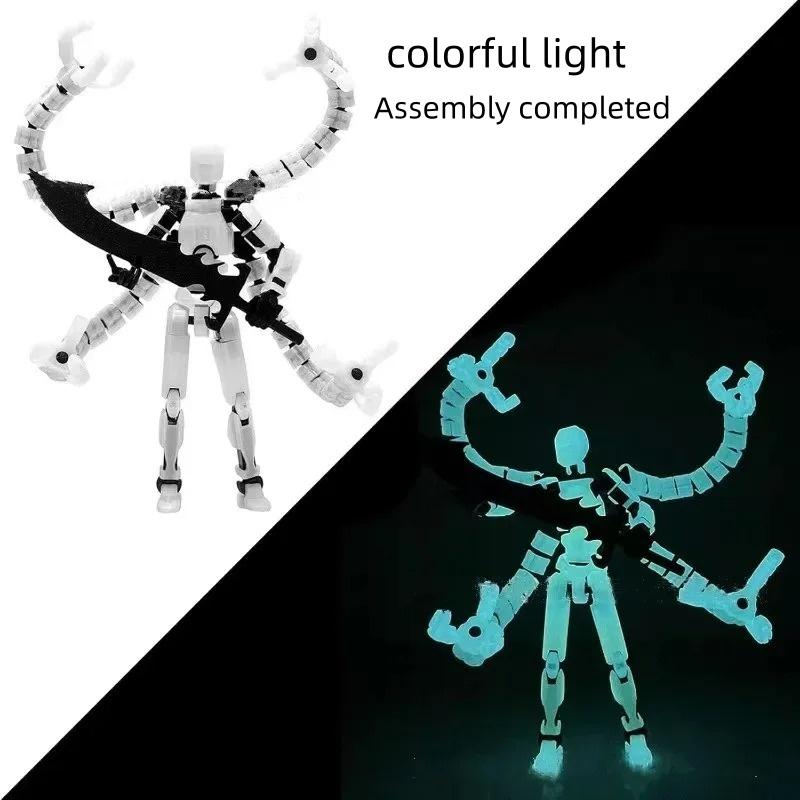 Action Figure Titan 13 T13 Stampata 3D Multi-Articolata Mobile Lucky Dummy Nova Robot Action Figure Regali