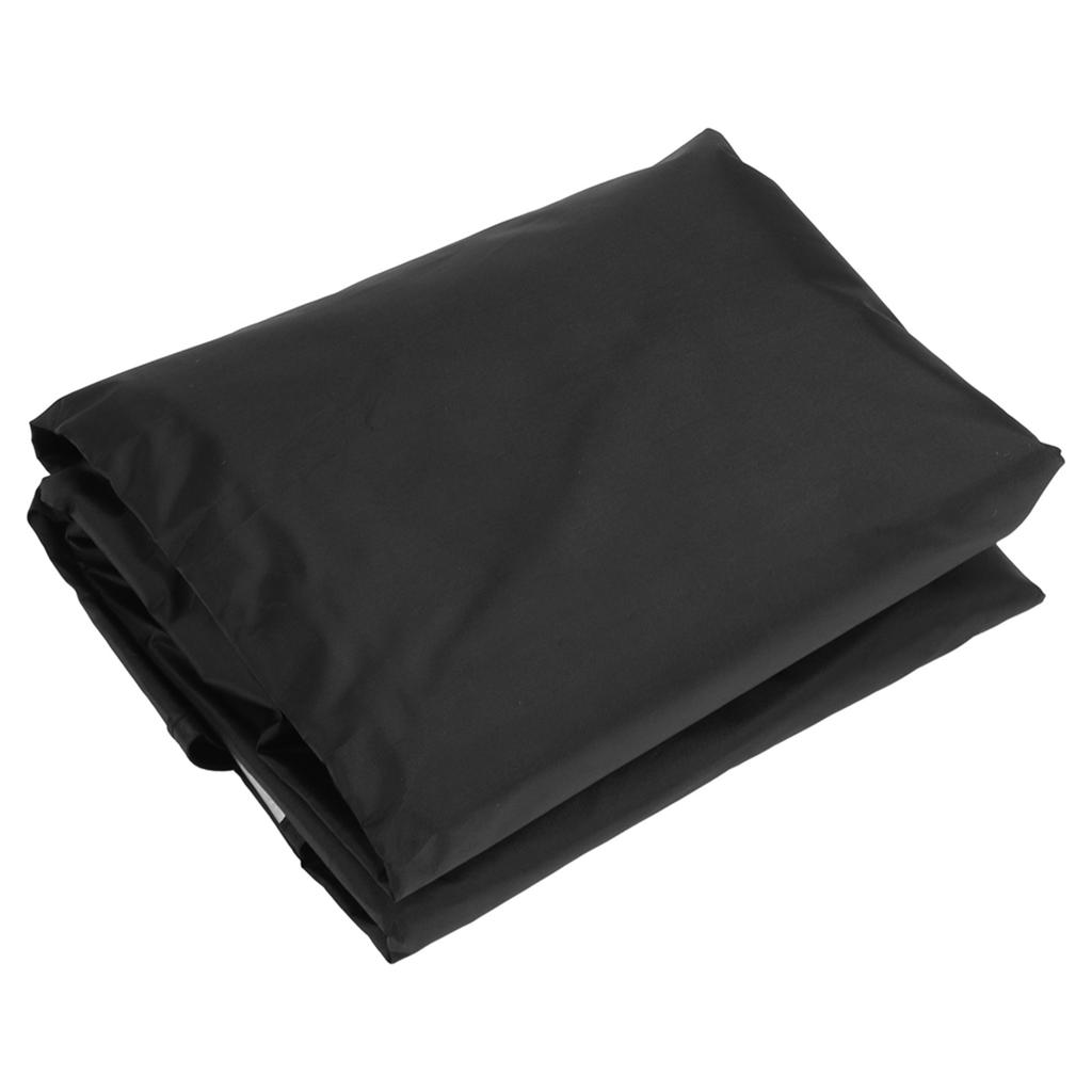 Swing Top Cover Waterproof Sunshade Swing Chair Protector for Garden Courtyard PatioBlack 3‑Seater 190x132x15cm