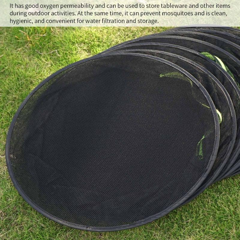 Foldable Ventilated Mesh Organiser With Hanging Hook Rustproof Nylon Designs Rack For Camping Home Storage Solution