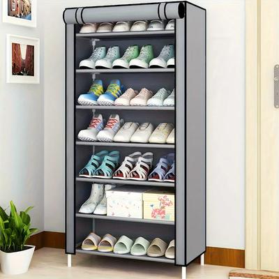 Dustproof Shoe Storage Rack Organizer Multilayer Nonwoven Shoes Storage Cabinet Home Hallway Space-saving Cabinets Shoe Shelf