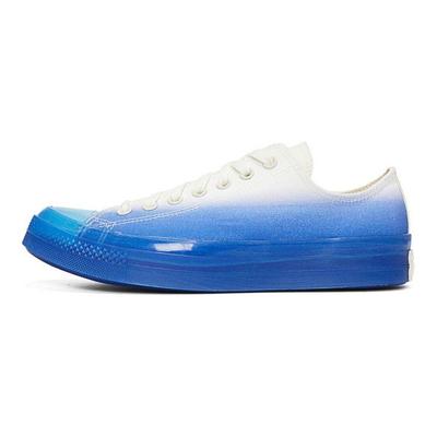 Chuck Taylor Seasonal Comfortable Versatile Low Top Canvas Shoes Unisex Sneakers Blue White A00817C