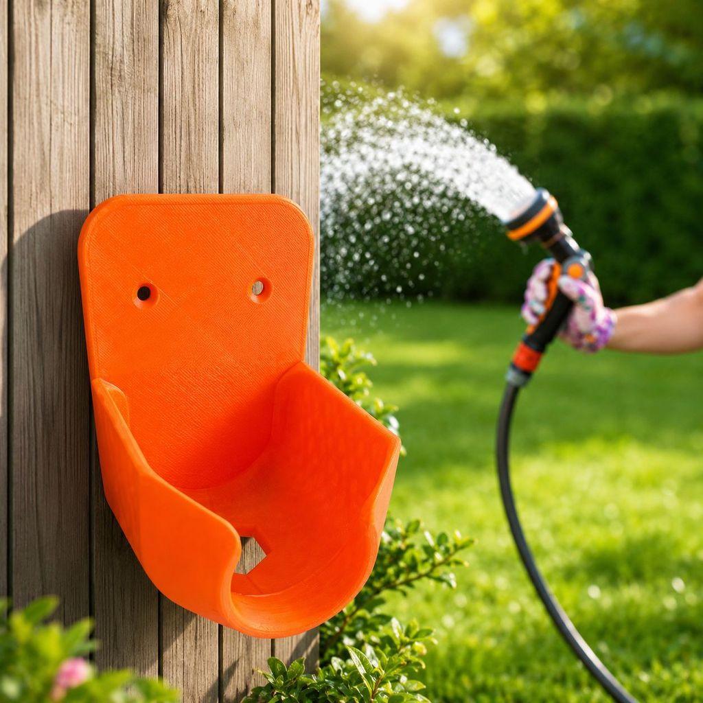 Garden Hose Nozzle Holder Wall Mount With Pla Material For Easy Storage And Organization