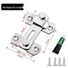 Stainless Steel 90° Right Angle Door Latch: Anti-Theft Sliding Bolt Lock