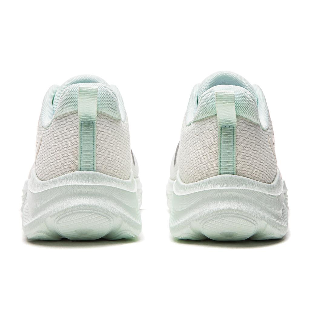 Li Ning Cushioning Slip Resistant Abrasion Resistant Support Lightweight Low top Running Shoes Women's White Blue ARSW046-4