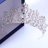 Shiny Silver Princess Tiara Crystal Rhinestone Crown Exquisite Baroque Luxury Crown  Wedding