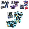 Transforming Car Robot Mech Action Figure Toy Cartoon Collectible With Puzzle Assembly Plastic Material