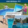 White Pool Pole Replacement Cam Lock Pool Rod Accessories Connector Joint Pool Pole Connector