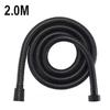 Long Extendable Garden Hose Bathroom Blacksilver Plumbing Extension Pipes 1.52M Stainless Steel Fittings Home Shower Pipe