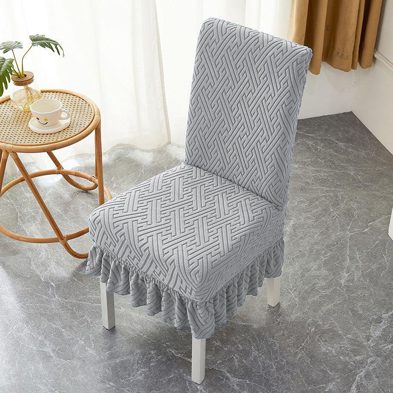 Thickened Chair Universal Cover Universal Dining Chair Chair Cover Household Dining Table Elastic Stool Backrest Integrated