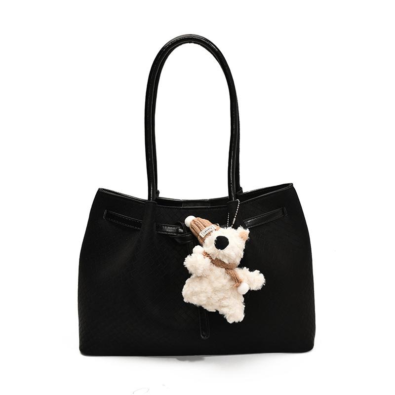 Large-capacity niche portable tote bag women's new trendy fashion and versatile high-quality textured shoulder messenger bag