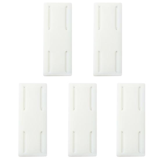 5Pcs Power Strip Holder Self-Adhesive Punch-Free Surge Protector Socket Holder Cable Management Wall Mount Desktop Mobile Socket Fixer