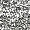 Acrylic English Letter Cube Beads For DIY Necklace Bracelet Earrings Jewelry Making Craft Accessories