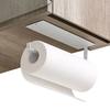 Punching Roll Paper Holder Kitchen Tissue Holder Cling Film Storage Holder Self-adhesive Seamless Wall Mounted Storage Rack