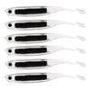6Pcs Fishing Soft Baits 3D Eyes Realistic Shape Vibrant Color Mini Size Portable Artificial Lures Fishing Spinner Baits