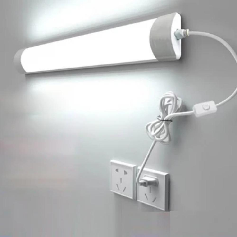 

Светодиодный настенный светильник с длинной полосой, настенные светильники для бытовых общежитий, энергосберегающие светодиодные лампы для защиты глаз, флуоресцентный свет с прямым подключением Cool White(5500-7000K)&30 CM белый