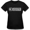 Next Style Women's 3 Doors Down Rock Band Logo Black T Shirt