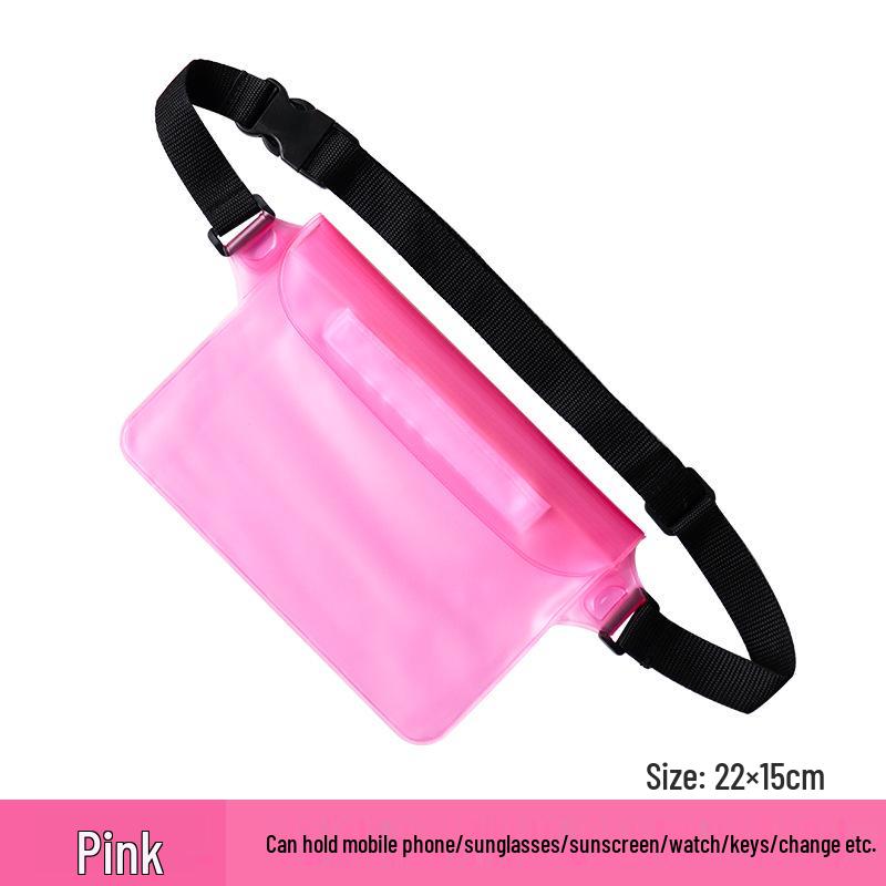 

Waterproof Waist Pack for Swimming, Trekking, Rafting - Large Capacity, Three-Layer Seal 22 x 15 cm